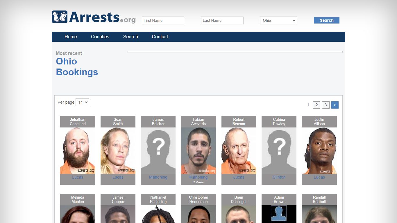 Ohio Arrests and Inmate Search